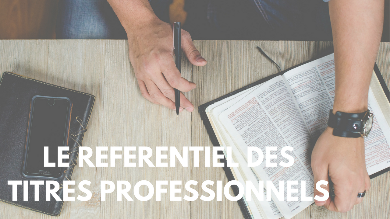 Les R F Rentiels Des Titres Professionnels Adrec Formation